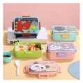 Cartoon Kids’ Lunch Box – Lightweight Bento with Slide Closure for School, Picnic & Travel Snack Container. 