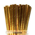 25pcs Metallic Gold heart star Foil Stripe Paper Straws Silver chevron Wedding Party Decor. 