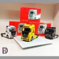 1:24 diecast Mercedes Benz actors truck trailer alloy model. 