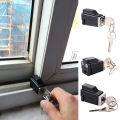 Aluminum Alloy Window Locks with 2 Keys Window Restrictor Lock Durable Portable Practical Exquisite Convenient for Hospital Bank. 