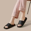 Women Home Slippers Beach Slides Solid Color Mens Thick Sole Indoor Bathroom Anti Slip Shoes Summer Couple Sandals. 