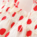 Girls Beach Vacation Clothes Bow Suspender Tops and Shorts Polka Dot Pattern 2pc Set Summer Baby Girl Korean Style Set. 