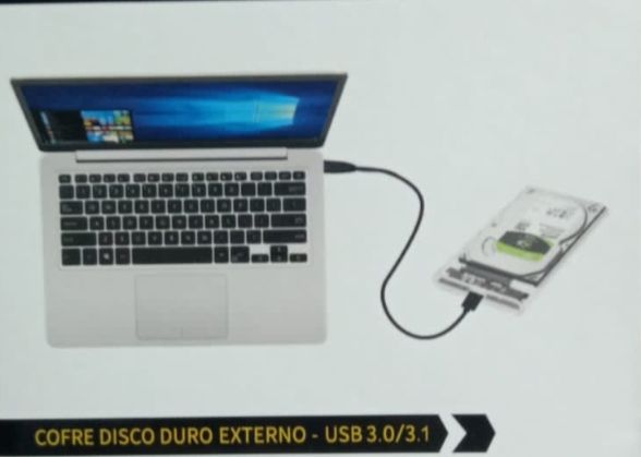 Cofre Disco Duro Externo-USB 3 0/3.1