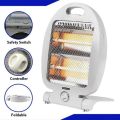 800W Space Heater Small Electric Ceramic Heater 2 Power Level Knob Switch F.... 