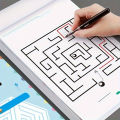1pc Brain-Boosting Maze Training Book - Engaging Concentration Puzzles for Youngsters, Ideal Educational Gift for Halloween . 