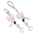Y2K Phone Charm Bow Heart Star Keychain Pendant Kawaii Bag Goth Chain Cute Accessory. 