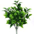 7 branches green artificial plants for garden grass orange leaves faux plant for home decoration. 