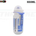 Clear bicycle water bottle SMK 650ml hiking bike water bottle. 