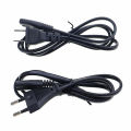 1m EU US AC Power Cable 2pin IEC C7 Power Extension Cord For PSP PSV PS2 PS3 Portable Radio Laptop CD Player.