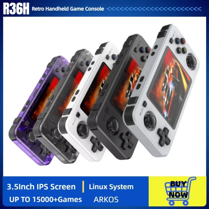 2026 R36H Retro Handheld Video Game Console 3.5‘’ IPS Screen 3000 mAh ...