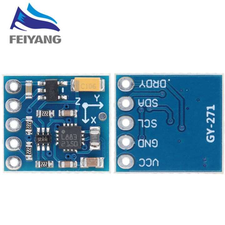 GY-271%20HMC5883L%203V-5V%20Three%203%20Triple%20Axis%20Magnetic%20Field%20Compass%20Magnetometer%20Sensor%20Module%20For%20Arduino%20IIC%20Board%20-%20Image%205