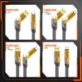 Nylon Braided Zinc Alloy Material Hot Selling High Quality Pd 27W to 65W 4 in 1 Usb Fast Charging Data Cable for Iphone.