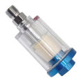 Oil Water Separation Filter Pneumatic Tool 1/4" Standard Thread Transparent Air Compressor Moisture Trap Air Filter. 