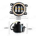 Angel Eye Fog Light For Ford Focus Fusion Fiesta Ranger C-Max Transit Tourneo EcoSport Edge Car DRL Fog Driving Lamp LED Lens. 