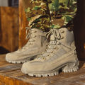 Men's Desert Combat Boots Outdoor Non-slip  Boots Hiking Desert Ankle Hunting Shoes Work Safty Men Boots Botines Zapatos. 