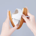 New summer casual and fashionable women's sandals, 100% genuine leather outdoor flat sandals, lightweight women's shoes. 