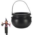 Candy Cauldron Halloween Bucket Witch Basket Plastic Treat Black Pot Bowl Kettle Trick Pumpkin Holder Or Goodie Photo Costume. 