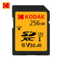 KODAK SD Card High Speed Class 10 256GB 128GB 64GB V30 Carte SD Memory Card Full Size SD Cards For Camera. 