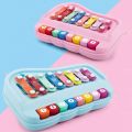 2 in 1 Piano Xylophone for Kids,8 Key Scales Musical Instruments. 