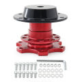 Universal Steering Wheel Quick Release Hub Boss Kit Wheel Hub Adapter For 6 hole Steering Wheel Hub. 