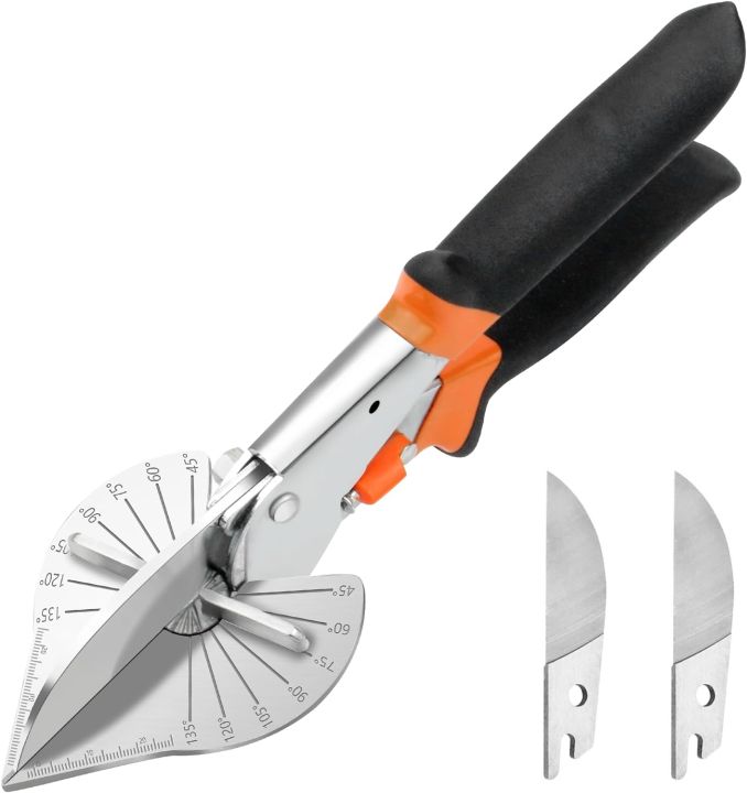 45-135 Degree Multi-Angle Mitre Scissors Cutter for PVC Pipe Wall Panel Molding Trim Wire Slot Angular Cutting Tool