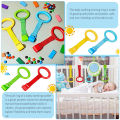 4/8Pcs Baby Hand Pull Rings Cribs Playpens Walking Training Rings Baby Stand up Assistant Rings Security Bed Hanging Pendants.