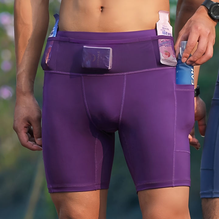 Mens%20Womens%20Mul-Pockets%20Compression%20Marathon%20Running%20Shorts%20Exercise%20Training%20Jogging%20Cycling%20Fitness%20Tights%20Shorts%20Quick%20Drying%20-%20Image%203