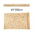1 Roll Christmas Wrapping Paper - Cute Deer Design, Planners And Brokers, Suitable for Presents, Handmade Gifts, Gift Wrapping.