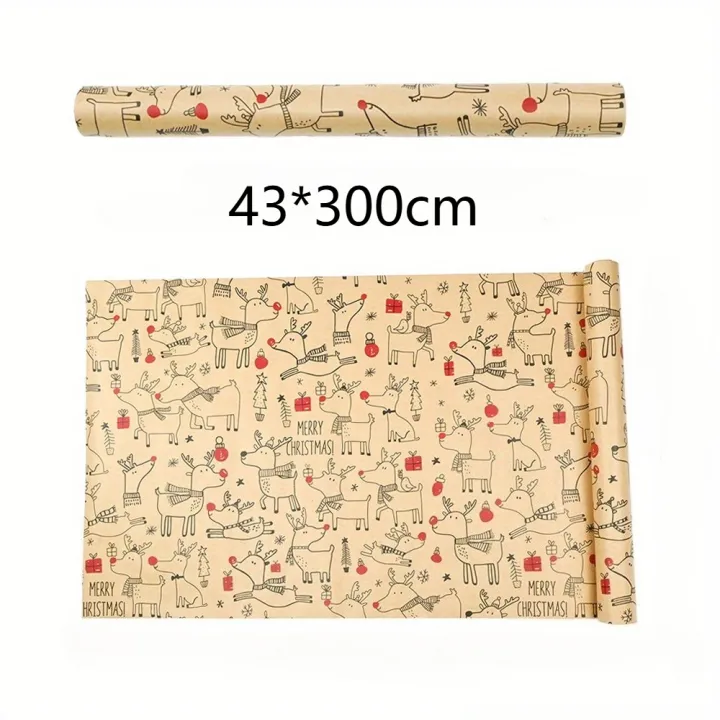 1%20Roll%20Christmas%20Wrapping%20Paper%20-%20Cute%20Deer%20Design,%20Planners%20And%20Brokers,%20Suitable%20for%20Presents,%20Handmade%20Gifts,%20Gift%20Wrapping%20-%20Image%205