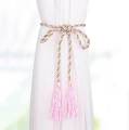 4PC Window Curtain Tassels Tiebacks Tie rope Curtain Clip-on Tie Backs Holdback Tieback Holder Hanging ball Accessories. 