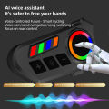 K06A Helmet Bluetooth Headset | Bluetooth 6.0 | IP67 Waterproof | CVC Noise Cancellation | 800mAh Battery | 20+ Hours Playtime | Type-C Charging | for Motorcycle, Bike, Delivery Riders. 