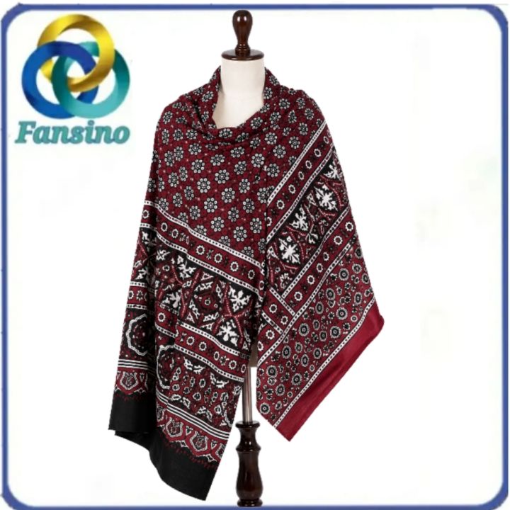Sindhi%20Ajrak%20%7C%20Traditional%20Maroon%20Ajrak%20Shawl%20-%20Image%203