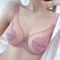 MOYISU Sexy Tushy Underwear Women's Big Boobs Small Boobs Hottie Set Ultra Thin Push-up Breast Anti-sag Soft Underwire Bra AB CD. 
