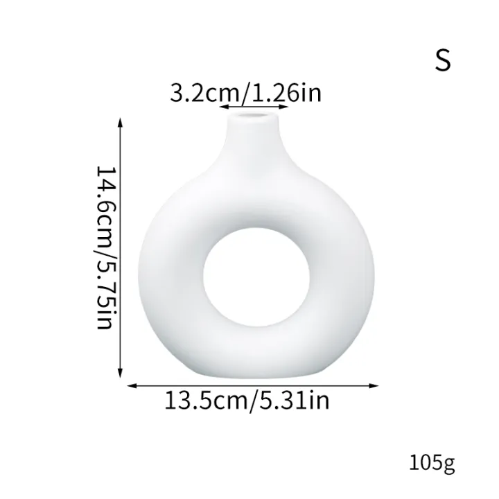 Donut%20Plastic%20Vase%20White%20Black%20Pink%20Cute%20Round%20Vase%20Flowerpot%20Ornaments%20for%20Living%20Room%20Dining%20Table%20Office%20Home%20Decor%20-%20Image%207