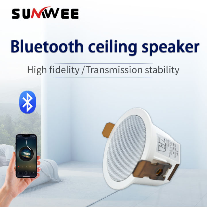 2 Inch mini home audio audience Bluetooth Ceiling Speaker Stereo sound Indoor music speakers Built In Digital Class D Amplifier