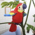Talking Macaw Parrot Repeat What You Say Stuffed Animal Plush Toy Electronic Record Animated Bird Speaking Parrot Pet Plush Toys. 