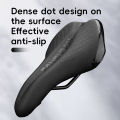 ROCKBROS Bicycle Saddle Comfort Shock Absorption MTB Road High-Carbon Steel Bike Seat Cushion Waterproof Leather Bicycle Seats. 
