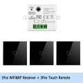 CENFAYA Tuya WiFi RF Smart Light Switch 110V 220V 230V Mini Relay Receiver Module 433mhz Glass Touch Wall Remote Control f Alexa lightify. 