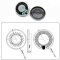 2PCS Mini 8 Ohm 8Ω 2W Horn Loudspeaker 8R 2W Diameter 30mm Loud Speaker Replacement Parts with Welding Wire Connector.