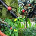 50/100 Pieces 8 Hole Adjustable Irrigation Dripper Sprinkler Emitter Dripper Micro Drip Irrigation Sprinkler for Watering System. 