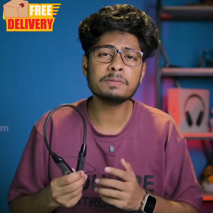 Regrsi wireless Neckband Bluetooth Earphone RE-NY060 Charging becup 200 Hours (Best price) Orginal