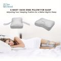 Knee Pillow for Side Sleepers - Between Leg & Under Knee Pillow for Back Sleepers. 