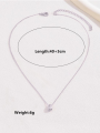1pc Minimalist Style Niche Design Water Drop Beaded Stainless Steel 18K Gold Plated Necklace For Women Stacking Necklace Summer.