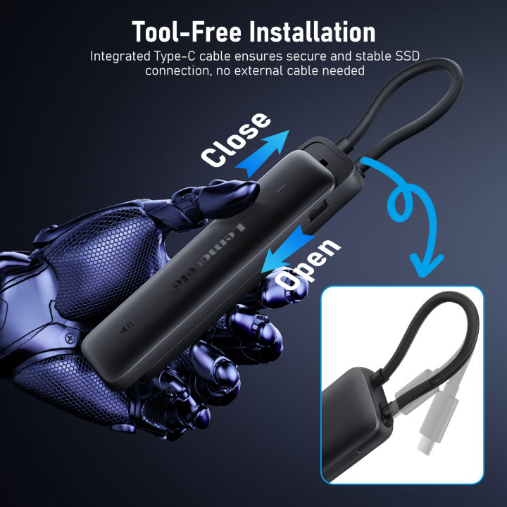 Lemorele%20SD5%2010Gbps%20USB%20C%20NVMe%20M.2%20SSD%20Enclosure%204TB%20Portable%20External%20Hard%20Drive%20Case%20with%20Built-in%20Cable%20USB%203.2%20Gen2%20-%20Image%203