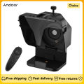 Andoer Portable Smartphone Teleprompter Prompter with Phone Holder Remote Control for Video Recording Live Streaming Interview.