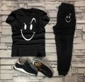 Fashionable Trendy Multicolor Happy Face Summer Track suit for Boys and Men. 