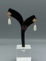 Pearl one Karat  earrings. 