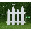 10 nos Set 1 ft. X 1 ft.  Picket Plastic Fence Panel Set (10 nos ) Covered 10 ft area. 