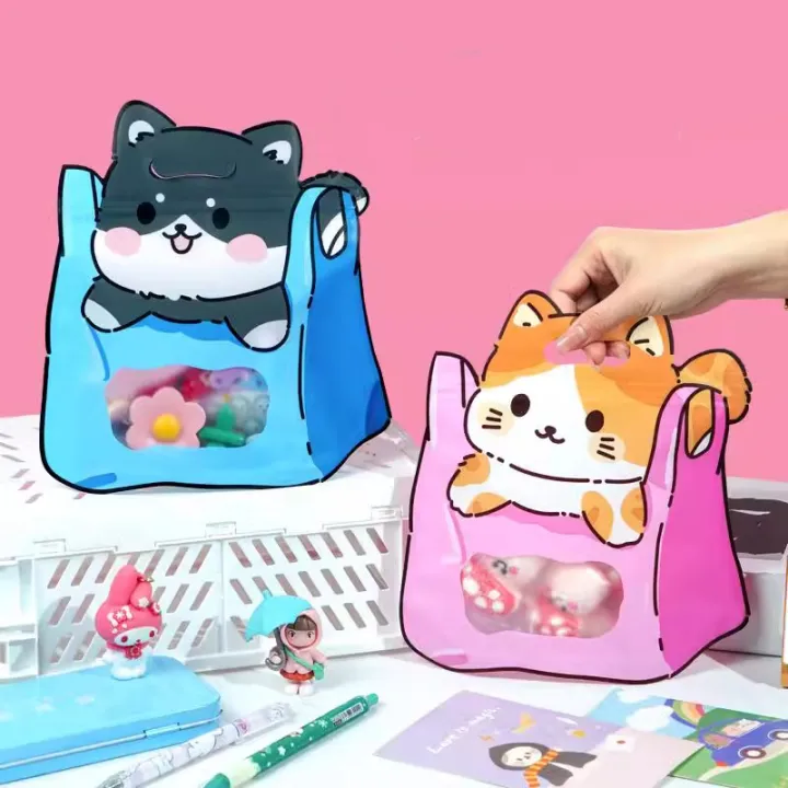 20Pcs%2050Pcs%20Plastic%20Portable%20Cartoon%20Schoolbags%20Sweets%20Snack%20Sealing%20Pockets%20Children's%20Birthday%20Wedding%20Party%20Creative%20%20Bag%20-%20Image%202
