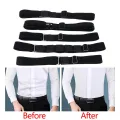 Men's Adjustable Elastic Shirt Stay Belt Keep Shirt Tucked It in All Day.
